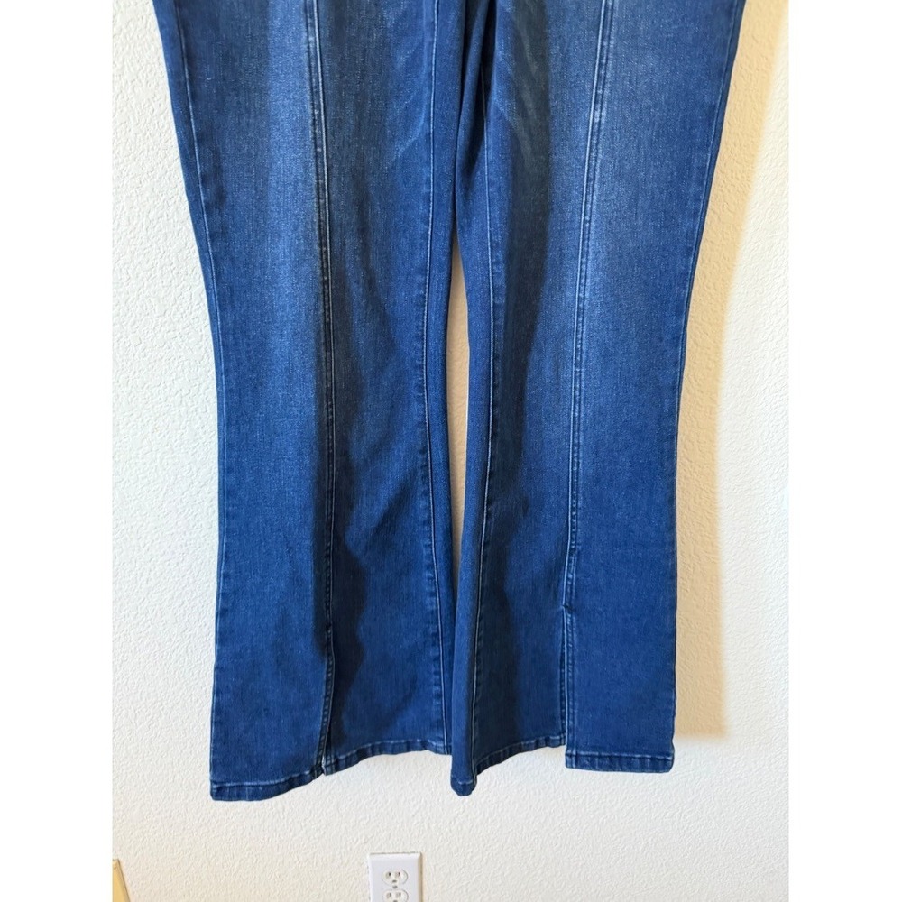 Aveology Womens Blue Flareโ Jeans Bootcut Denim Front Seam Size 18 - Picture 5 of 16